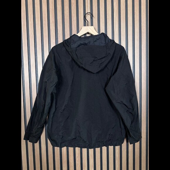 Lululemon Jacket XS Mens Black Oversized Textured Full Zip 100% Nylon Raincoat - Picture 2 of 8